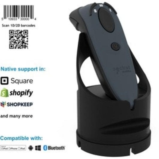 Lecteur de codes-barres portable Socket Mobile DuraScan D760 Bluetooth 1D/2D Gris