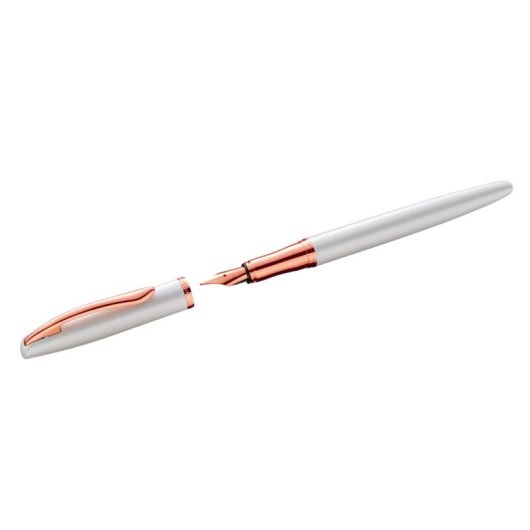 Penna a sfera e Penna stilografica Pelikan Jazz Noble Elegance Oro Perla Bianco Set 2 pezzi