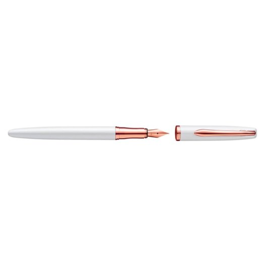 Penna a sfera e Penna stilografica Pelikan Jazz Noble Elegance Oro Perla Bianco Set 2 pezzi