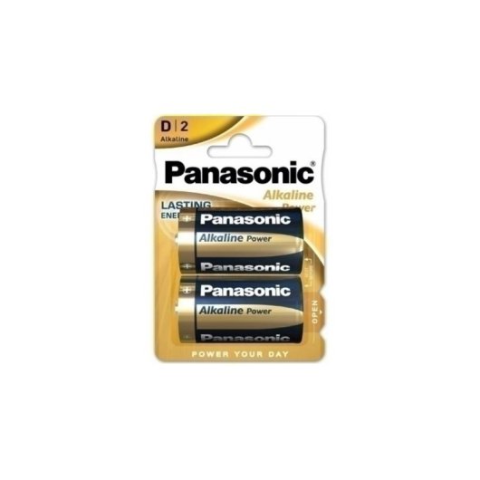 Alkaline Batterie Panasonic LR20 D 1,5 V 2 Stück Blau Gold