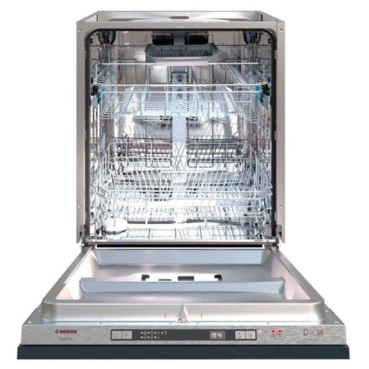 Geschirrspüler Nodor DW6141 I SL 14 Maßgedecke Klasse D mit automatischer Türöffnung
