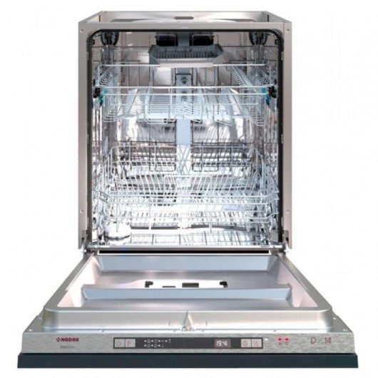 Geschirrspüler Nodor DW6141 I SL 14 Maßgedecke Klasse D mit automatischer Türöffnung