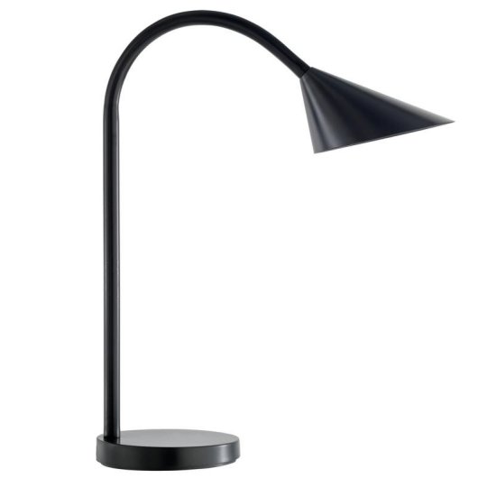 Lámpara de Escritorio LED Unilux 400077402 Negro Brazo Flexible 4W Oficina