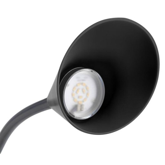 Lámpara de Escritorio LED Unilux 400077402 Negro Brazo Flexible 4W Oficina