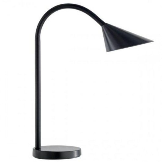 Lámpara de Escritorio LED Unilux 400077402 Negro Brazo Flexible 4W Oficina