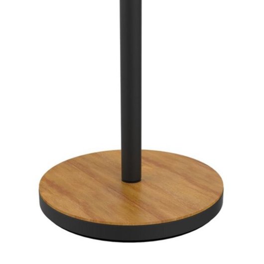 Lámpara de Pie LED Unilux Baly Bamboo Negro con Atenuador Táctil