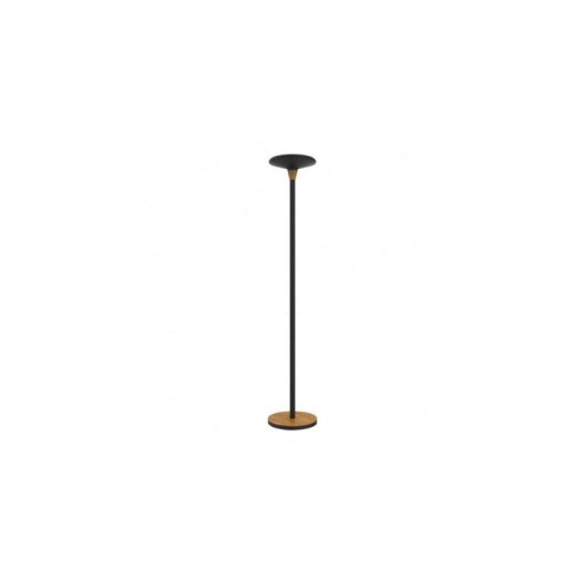Lámpara de Pie LED Unilux Baly Bamboo Negro con Atenuador Táctil