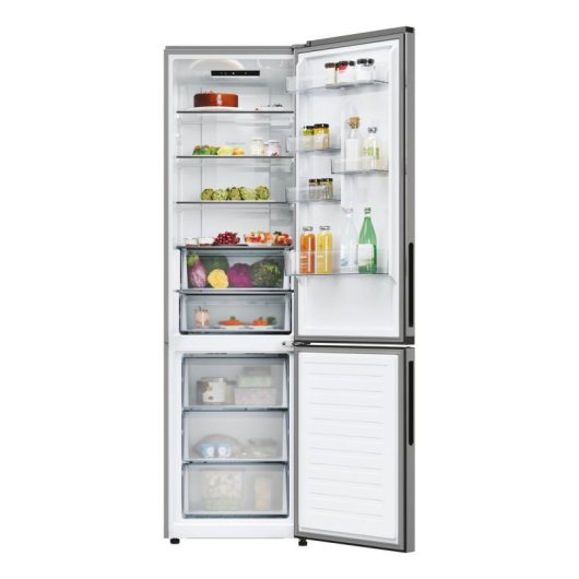 Kühlschrank Combi Candy CNCQ2T620CX Total No Frost 205cm 409L C Edelstahl