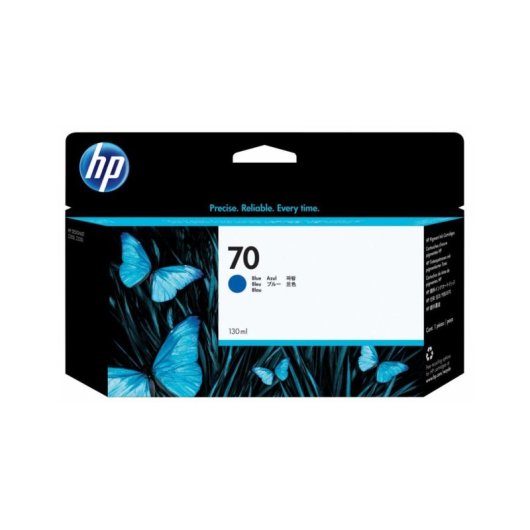 Cartucho de Tinta HP 70 Azul 130 ml para Impresoras Designjet Z2100, Z3100, Z3200