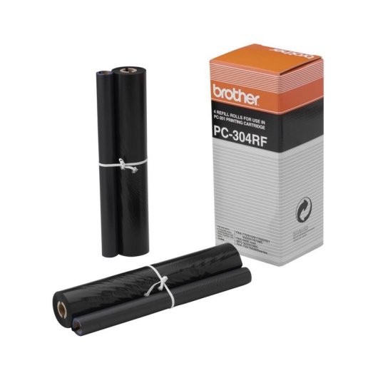 Cinta de fax Brother PC-304RF 4 unidades Negro