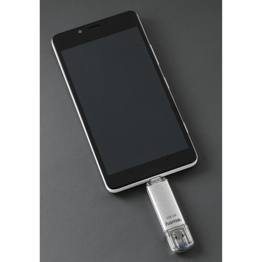 Chiavetta USB HAMA C-Laeta 32 GB USB-C e USB-A 3.2 Gen 1 Argento