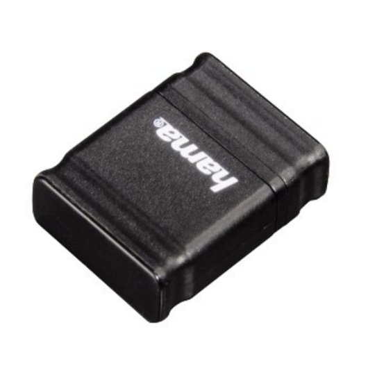 Chiavetta USB HAMA Smartly 64GB USB 2.0 Nera con Cappuccio