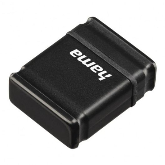 Chiavetta USB HAMA Smartly 64GB USB 2.0 Nera con Cappuccio