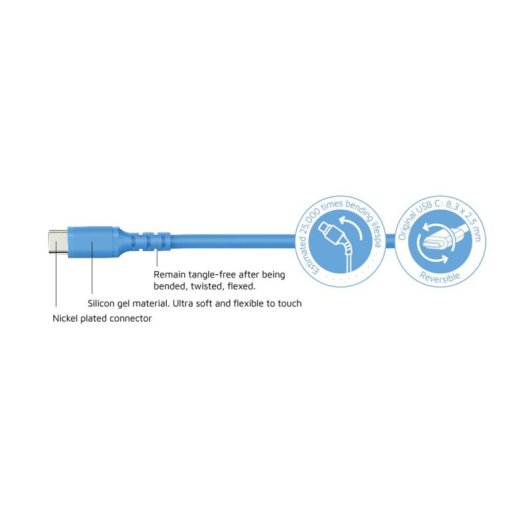 Kabel USB DCU Advance Tecnologic 1m USB 2.0 A bis C Blau