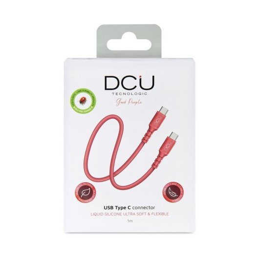 Kabel USB DCU Advance Tecnologic 1m USB 2.0 USB A nach USB C Rot