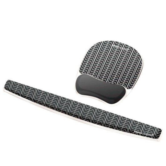 Supporto Polso Fellowes 9653601 Gel Nero Grigio