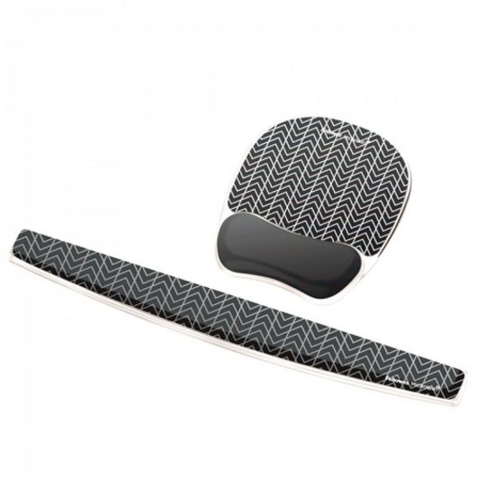 Supporto Polso Fellowes 9653601 Gel Nero Grigio