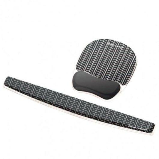 Supporto Polso Fellowes 9653601 Gel Nero Grigio