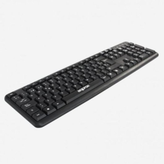 Clavier APPROX APPMX220 complet filaire USB QWERTY espagnol noir