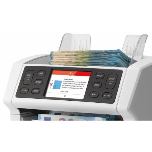 Contador de billetes Safescan 2850 con detección de falsificaciones en 3 puntos