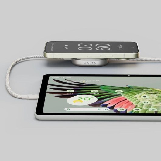 Cargador Inalámbrico ZENS Qi2 USB-C Blanco