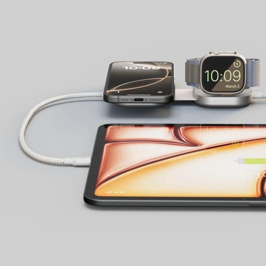 Kabelloser Ladeadapter ZENS Innen USB Weiß