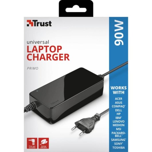 Carregador Portátil Universal Trust 90W 7 Conectores Preto