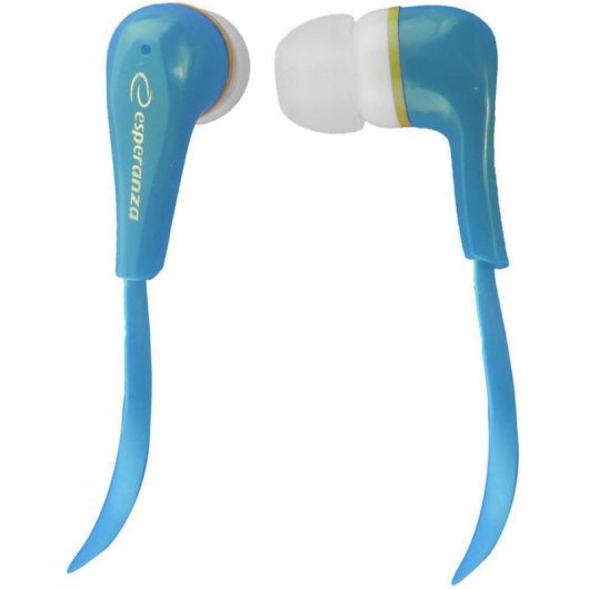 Auriculares Esperanza EH146B con cable Mini Jack 3,5 mm para música, azul