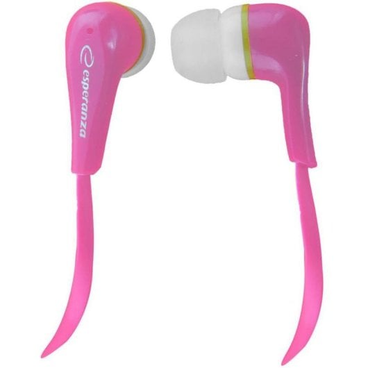 Auriculares Esperanza EH146R con cable Mini Jack 3,5 mm para música, rojos