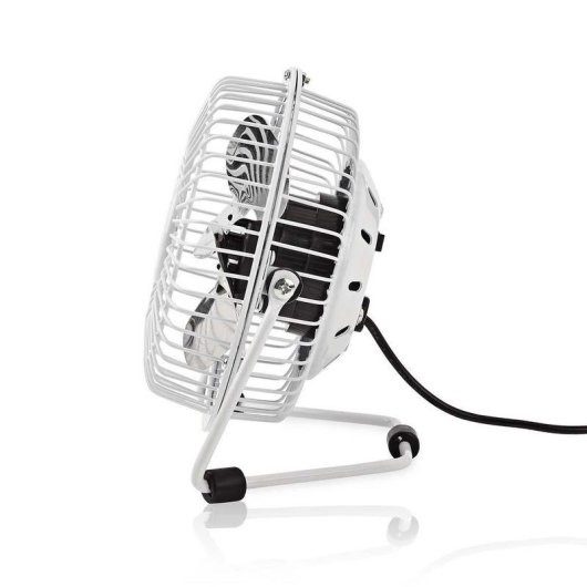 Mini Ventilador USB de Sobremesa Nedis FNDK1WT10 3W 1 Velocidad Inclinación Ajustable Compacto