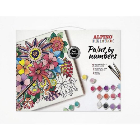 Set di Pittura a Numeri Alpino DV000721 Multicolor 40x30 cm