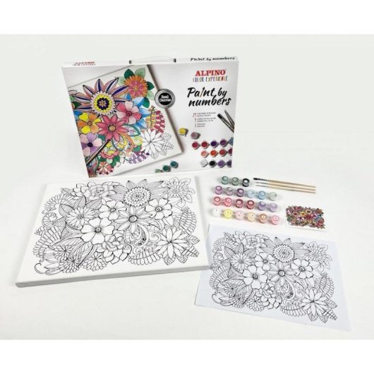 Set di Pittura a Numeri Alpino DV000721 Multicolor 40x30 cm