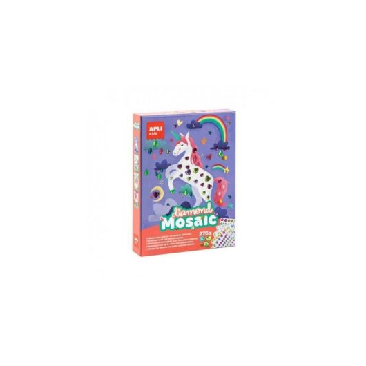 Gioco di Mosaico APLI Kids 17927 Multicolore 4 Lamine 276 Diamanti