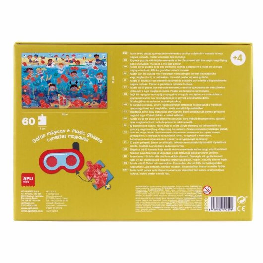 Puzzle APLI Kids 19220 60 pezzi Bambini 4 anni