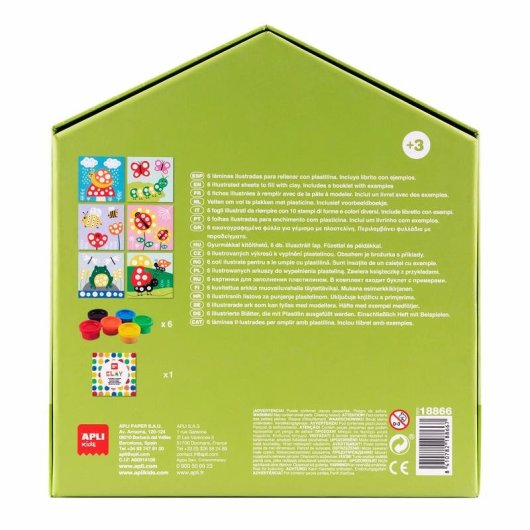 Kit de manualidades APLI Kids My First Clay con temática de animales