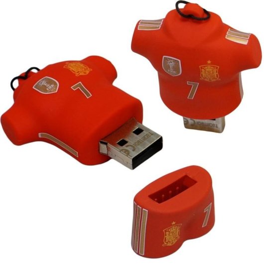 Chiavetta USB TECH ONE TECH TEC50231-16 16GB Rossa con Portachiavi