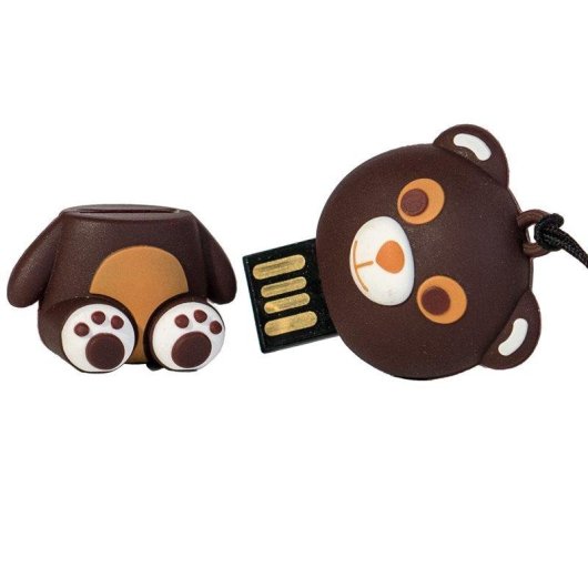 Chiavetta USB TECH ONE TECH TEC5124-16 16 GB USB 2.0 marrone