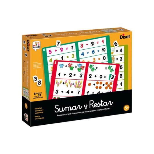 Juego Educativo Diset Yo Aprendo - Sumar Y Restar 5 años Cartón Plástico Multicolor