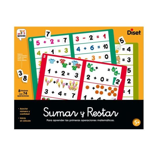 Juego Educativo Diset Yo Aprendo - Sumar Y Restar 5 años Cartón Plástico Multicolor