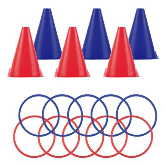 Gioco di Lancio Anelli APLI Kids Ring toss Blu Rosso