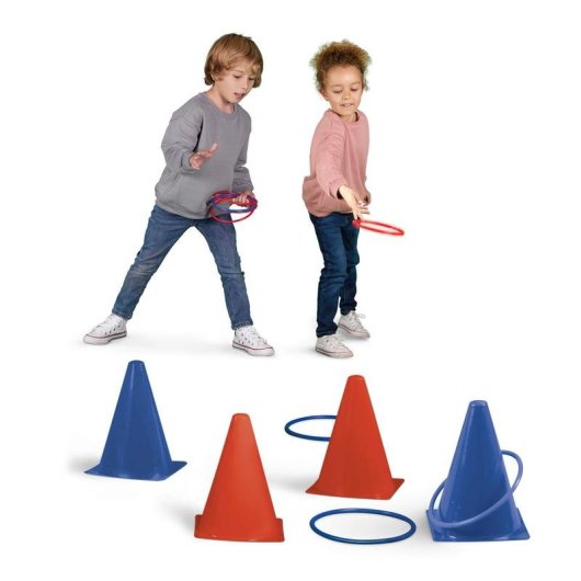 Gioco di Lancio Anelli APLI Kids Ring toss Blu Rosso