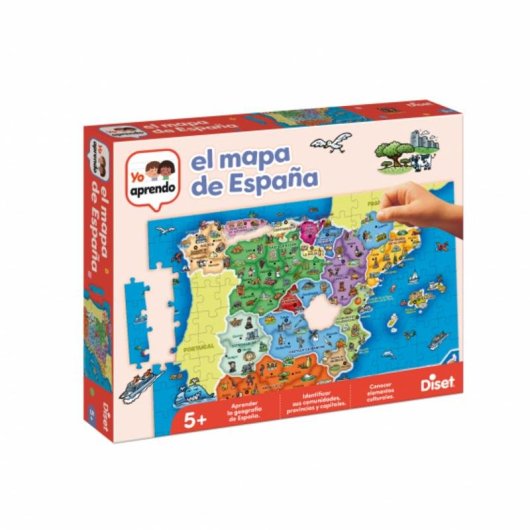 Puzle Diset Yo Aprendo - Provincias de España 5 años Cartón