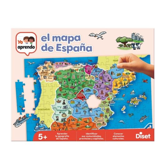 Puzle Diset Yo Aprendo - Provincias de España 5 años Cartón