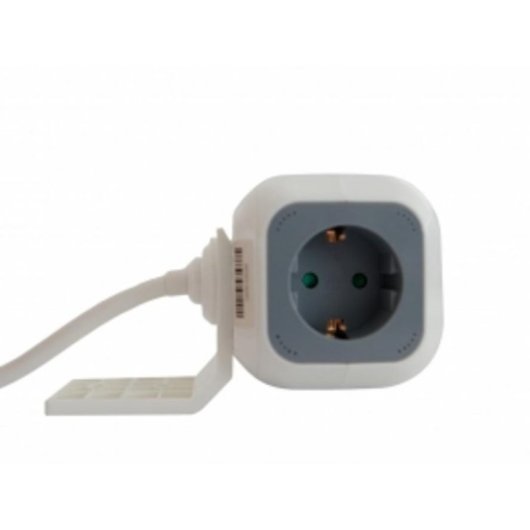 Steckdosenleiste 3GO REG4CUBEUSB 4 Steckplätze 2 USB-A Kinderschutz Kabel 1,4 m