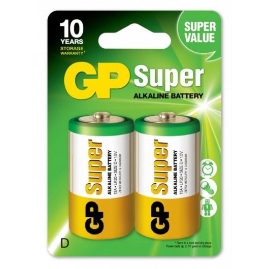 Batterie GP Batteries Super Alkaline D 1.5V Pack mit 2