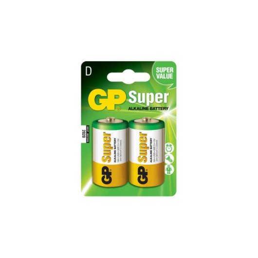 Batterie GP Batteries Super Alkaline D 1.5V Pack mit 2