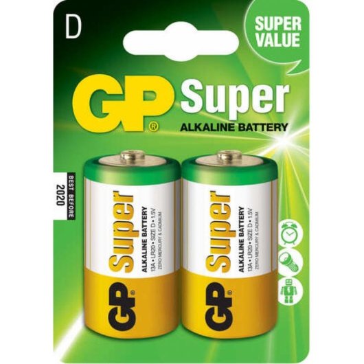 Batterie GP Batteries Super Alkaline D 1.5V Pack mit 2