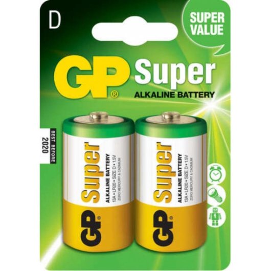 Batterie GP Batteries Super Alkaline D 1.5V Pack mit 2