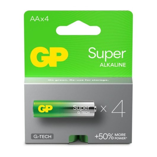 Batterie GP Batteries Super Alkaline GP15A AA LR06 1,5 V 4 Stück