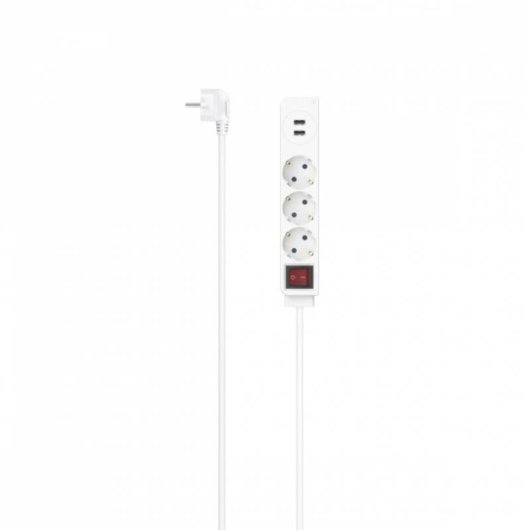 Regleta Hama 00223181 5 Tomas 3 AC 2 USB-A con Interruptor y Protección